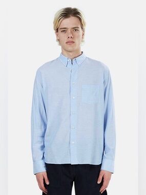 La Paz Branco Button Down Shirt Blue